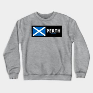 Perth City with Scottish Flag Crewneck Sweatshirt